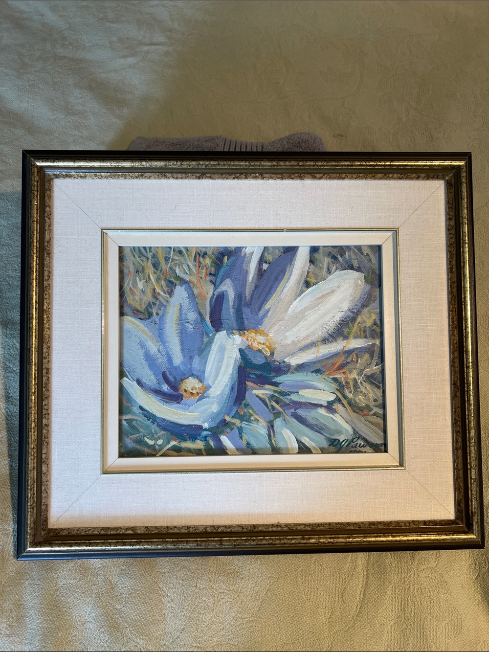 Crocus oil painting.